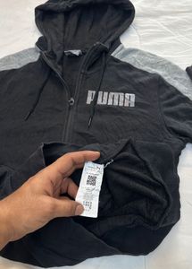 Puma Black &amp; Grey Track Jacket