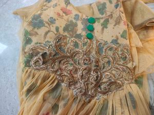 Embroidered Floral Ethnic Gown