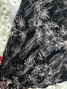 black abstract dress