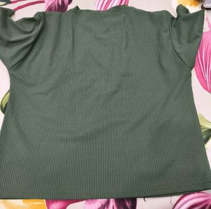 Stylish Olive Green Cropped Top 💚