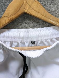 Men's White Casual Track Pants
