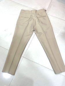 Stylish Beige Pleated GurkhaTrousers