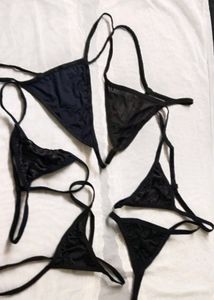 Black Lace Bikini Panties Set