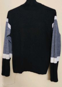 Striped Turtleneck Sweater