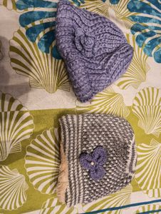 Knitted Beanie Hat Set