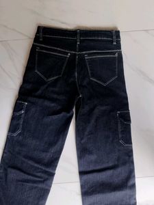 Dark Cargo Jeans