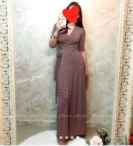 OFFER SALE 🎉🎊Elegant Geometric Print Wrap Dress