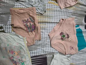 Cute Cartoon Print Cotton Briefs Girls 3-5 years