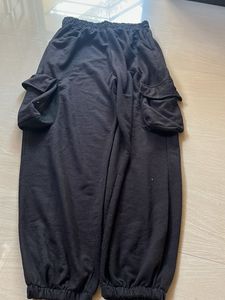 Black Cargo Jogger Pants