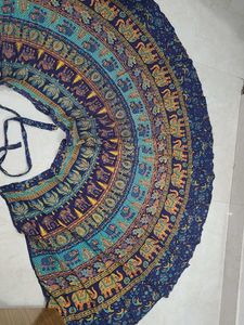 Ethnic Jaipuri beautiful A-line shaped wrapskirt