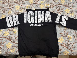 Originals Black varsity inspired denim jacket