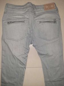 Authentic MANGO Denim | Ash Grey Slim-Fit Jeans
