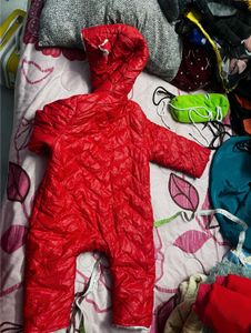 Cozy Red Baby Snowsuit waterproof
