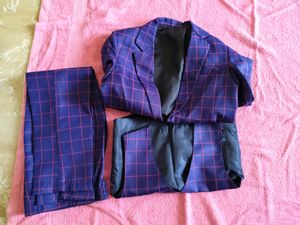 Jeet Ethics 4 Piece Checkered Party Suit With Bow