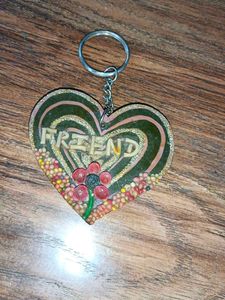 Friendship Heart Keychain
