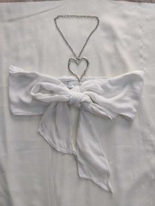 Pintrest Coquette White Bikini Tube Top 🌸