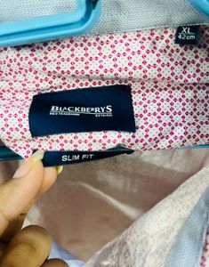 New Blackberrys PremiumQuality Pink Slim Fit Shirt