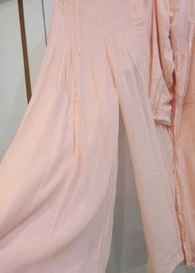 Peach Kurta Set with Dupatta