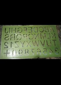 Vintage Alphabet &amp; Number Stencil Set