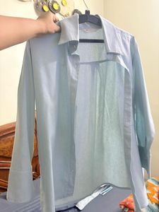Light Blue Classic Button-Up Shirt
