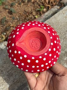 Handmade Polka Dot Diya