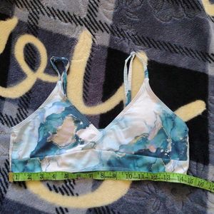 Trendy Abstract Print Bralette Top