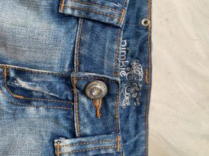 Distressed Denim Cut-Off Shorts