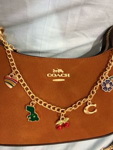 Coach Brown Suede Shoulder Bag