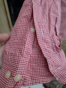100 % Cotton Pink Gingham Classic | Relaxed-Fit Ch