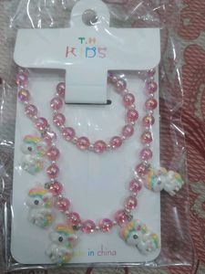 Unicorn Necklace &amp; Bracelet Set