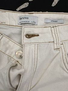 Stylish White Wide Leg Jeans