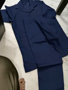 Classic Navy Blue Short Sleeve Shirt