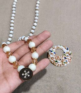 Unique Beaded Statement Necklace