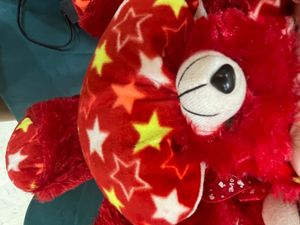 Big Furry Red Teddy Bear