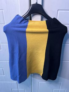 Color Block Knit Skirt