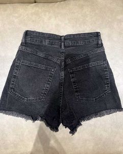 New Stylish Black Denim Shorts &amp; Free Gift 🎁