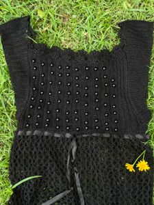 🖤 Black Pearl Knit Top 🖤