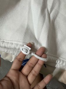 White Cropped Hoodie with Scorpion Graphic