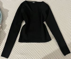 Classic Black Long Sleeve Top