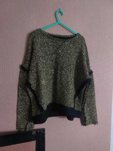 Unique Asymmetric Knit Sweater
