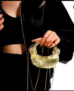 Unique Gold Statement Crossbody Bag