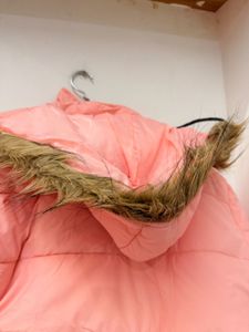 Shein Pink Puffer Jacket with Hood