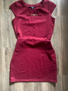 Maroon Bodycon Dress