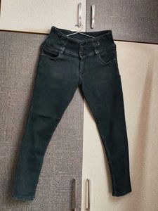 Women's High Waisted Black Jeans