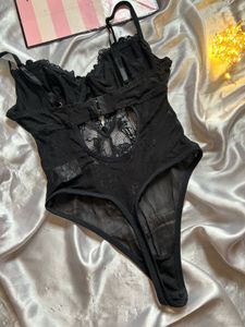 Black Lace Teddy Bodysuit
