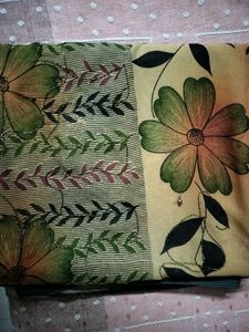 Beautiful Saree In Chiku Colour