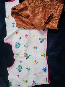 Embroidered Silk Blouse