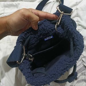 Keds Navy Teddy Bucket Bag