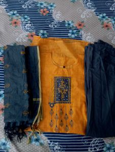 yellowish Orange Kurta