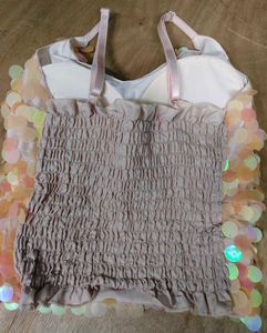 Trendy Iridescent Sequin Top